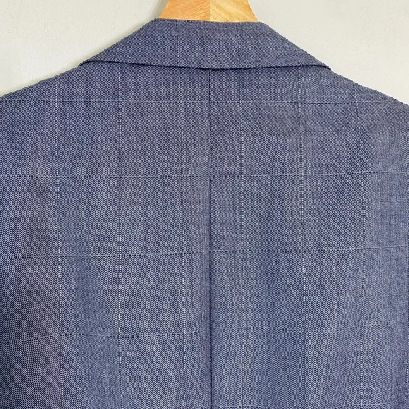 Hickey Freeman Canterbury Wool Sport Coat Dinner Jacket Blazer Men's 44R Gray - Picture 11 of 14